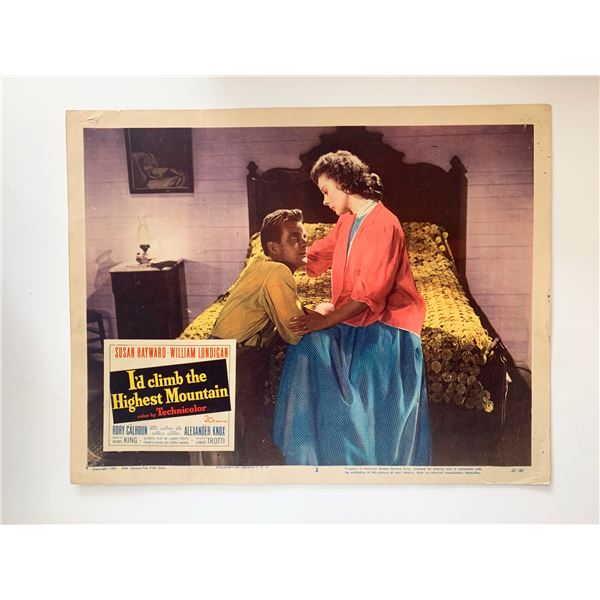 I'd Climb the Highest Mountain original 1951 vintage lobby card