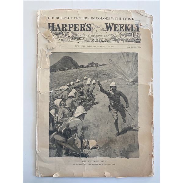 New York Harper's Weekly Original 1900 Vintage Newspaper