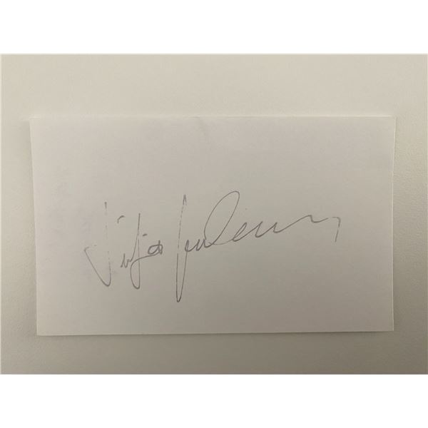 German Opera Vocalist Siegfried Jerusalem original signature