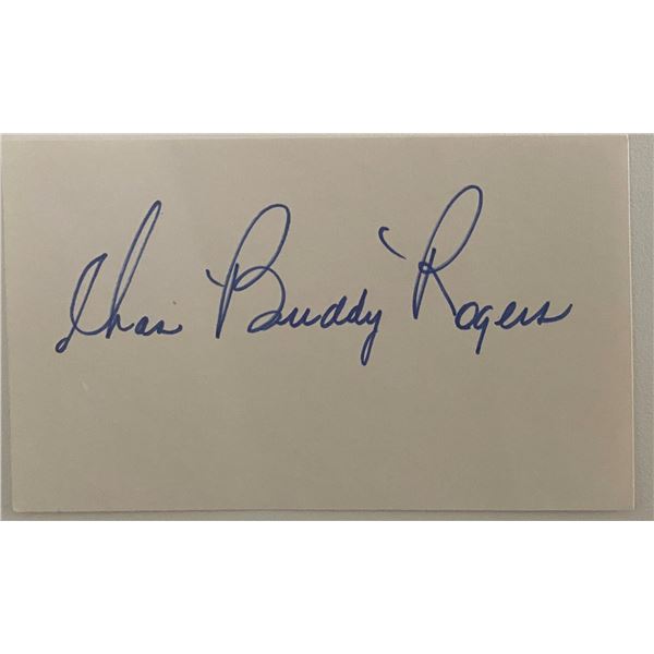 Buddy Rogers original signature