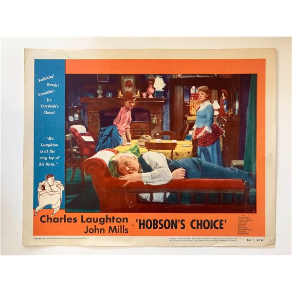 Hobson's Choice original 1954 vintage lobby card