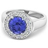 Image 3 : 14KT White Gold 2.02ct Tanzanite and Diamond Ring