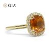 Image 2 : Dazzling 4.23 Ct GIA Certified Natural Garnet Ring