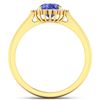 Image 4 : 14KT Yellow Gold 1.09ct Tanzanite and Diamond Ring