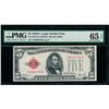 Image 1 : 1928A $5 Legal Tender Note PMG 65EPQ