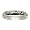 Image 4 : Stunning 0.24 Ct Natural Sapphire & Emerald Ring