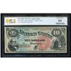 Image 1 : 1869 $10 Rainbow Legal Tender Note PCGS 64