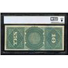 Image 2 : 1869 $10 Rainbow Legal Tender Note PCGS 64