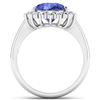 Image 4 : 14KT White Gold 2.97ct Tanzanite and Diamond Ring