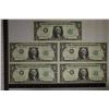 Image 1 : 5-1963 CONSECUTIVE SERIAL NUMBERS US $1 FRN'S