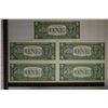 Image 2 : 5-1963 CONSECUTIVE SERIAL NUMBERS US $1 FRN'S