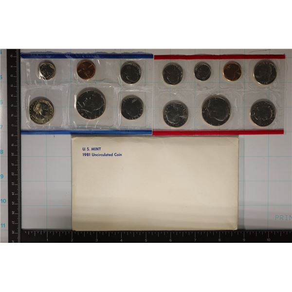 1981 US MINT SET (UNC) P/D/S (WITH ENVELOPE)