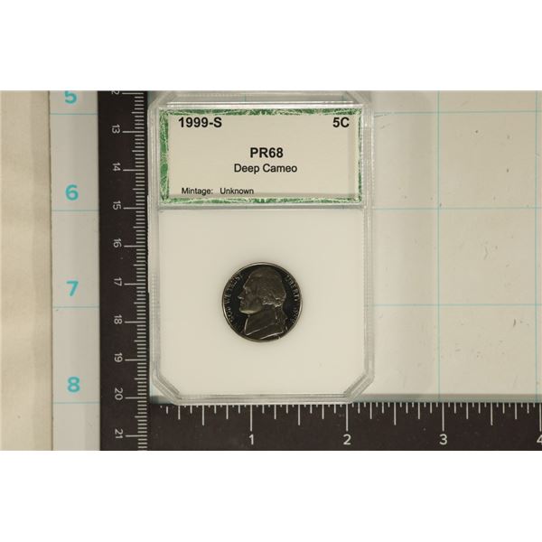 1999-S JEFFERSON NICKEL PROOF DEEP CAMEO