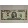 Image 1 : 1977 CRISP UNC US $5 FRN'S GREEN SEAL