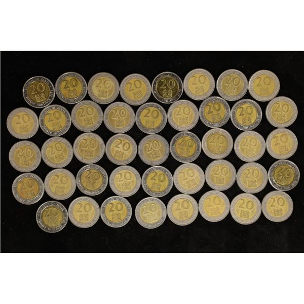 43-1998 & 2010 REPUBLIC OF KENYA 20 SHILLING