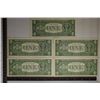 Image 2 : 5-1957 $1 SILVER CERTS WITH CONSECUTIVE SERIAL'S