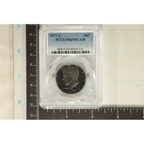 1977-S KENNEDY HALF DOLLAR PCGS PR69 DCAM