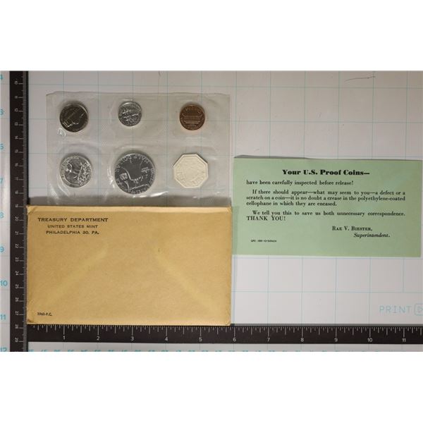 1960 US SILVER PROOF SET (WITH ENVELOPE)