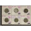 Image 1 : 1902, 04, 07, 13, 14 & 1915 SWEDEN SILVER 10 ORE