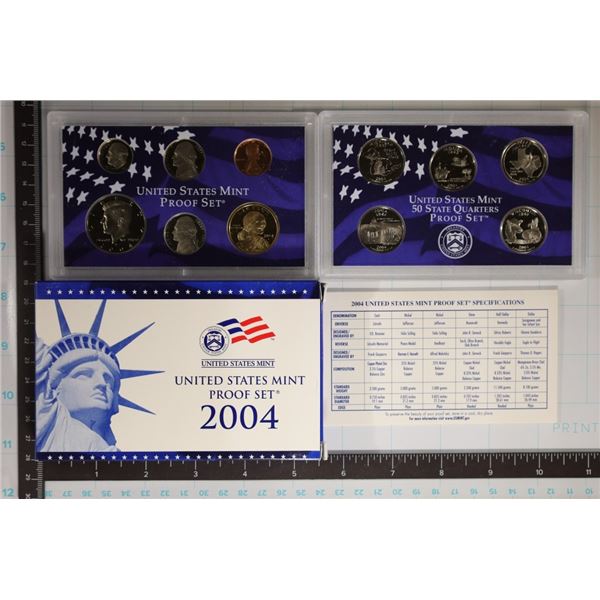 2004 US PROOF SET (WITH BOX) & CERTIFICATE