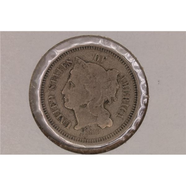 1868 THREE CENT PIECE (NICKEL)