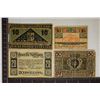 Image 1 : 4 GERMAN NOTGELD HELLERS: 2-10'S, 1-20 & 1-50