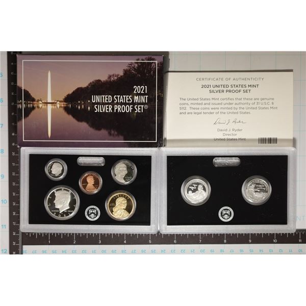2021 US SILVER PROOF SET (WITH BOX) & CERTIFICATE