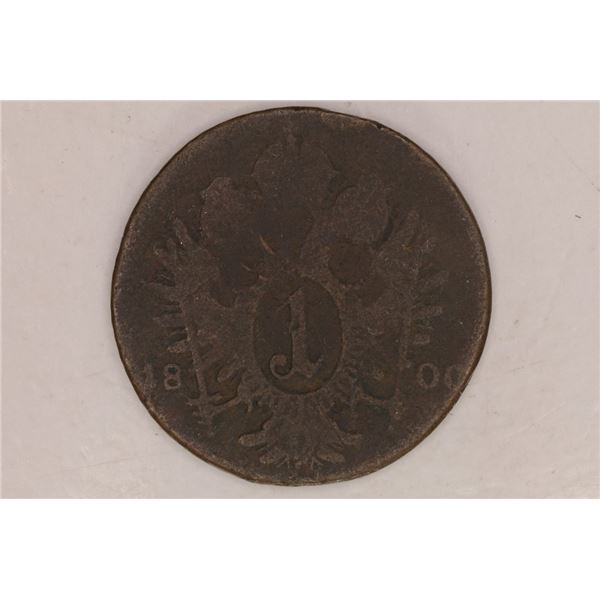 1800-G AUSTRIA COPPER 1 KRUEZER