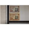 Image 1 : 2-1953 SPANISH 1 PESETA BILLS: 1 CRISP UNC AND