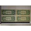 Image 2 : 4-$1 SILVER CERTIFICATES: CRISP UNC 1935-A, 1957
