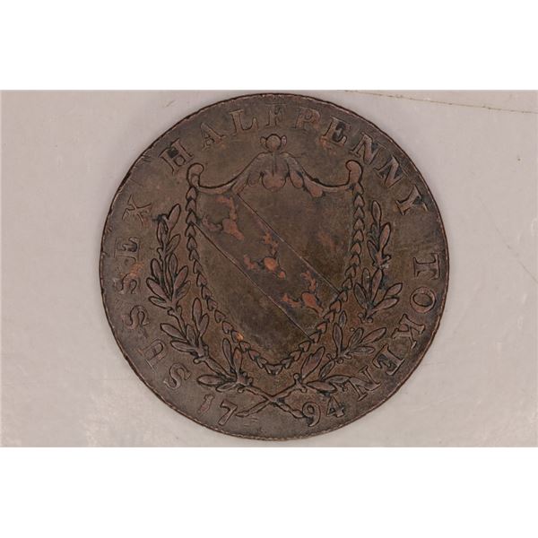 1794 CONDER TOKEN. THEY R MOSTLY 18TH CENTURY