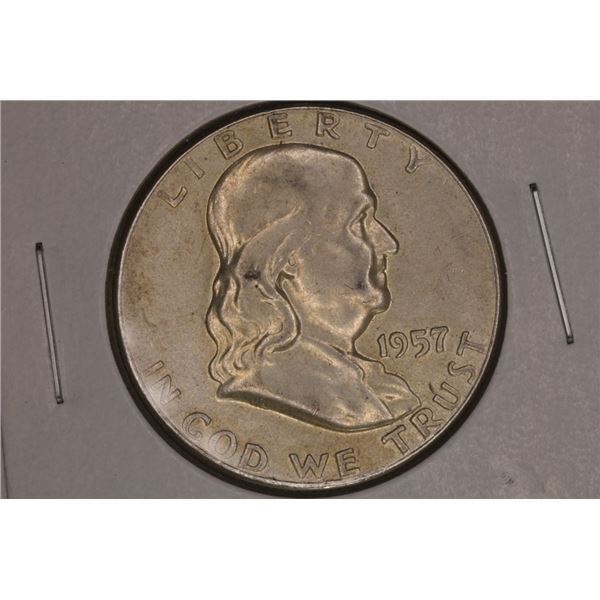 1957 SILVER FRANKLIN HALF DOLLAR