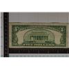 Image 2 : 1953-A STAR NOTE US RED SEAL $5 NOTE