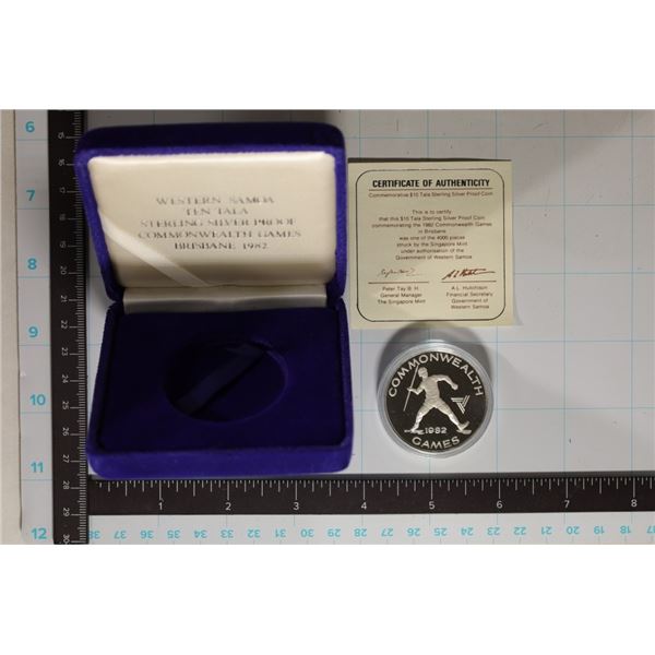 .936 OZ. ASW 1982 SILVER WESTERN SAMOA $10 TALA