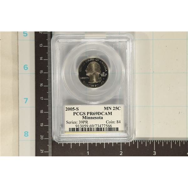 2005-S MINNESOTA QUARTER PCGS PR69 DCAM
