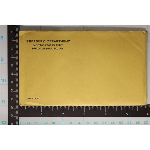 1963 US SILVER PROOF SET (WITH ENVELOPE) SEALED