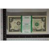 Image 1 : $200 BLOCK OF US 2009 $2 GREEN SEAL BILLS CU