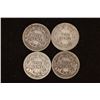 Image 2 : 1908, 09, 12-D & 1913 SILVER BARBER DIMES