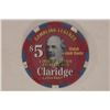 Image 2 : $5 CLAIRIDGE CASINO CHIP GAMBLING LEGENDS