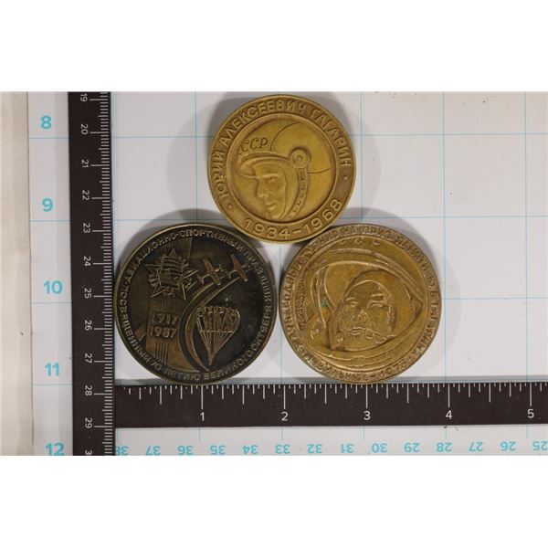 3-METAL RUSSIAN SPACE THEMED AND AERONATICAL