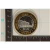 Image 1 : CASINO $10 SILVER TOKEN (UNC) MAXIM LIMITED