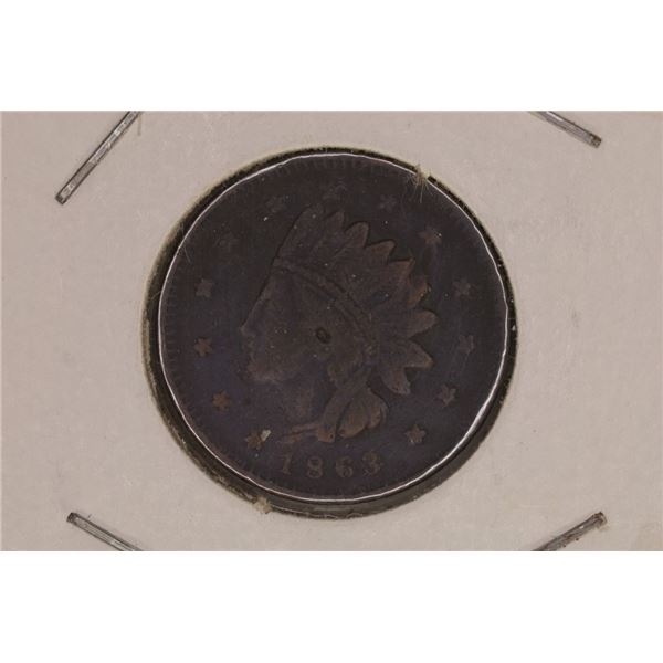 1863 CIVIL WAR TOKEN NOT ONE CENT. THE WORD NOT
