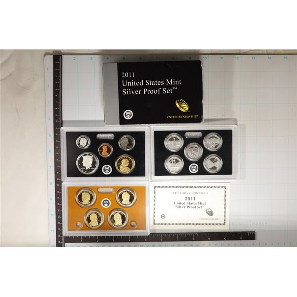2011 US SILVER PROOF SET (WITH BOX) & CERTIFICATE