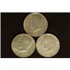 Image 1 : 1966, 67 & 1968-D 40% SILVER JOHN F. KENNEDY HALFS