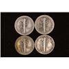 Image 2 : 1925-D, 28, 34 & 1941 SILVER MERCURY DIMES