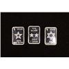 Image 1 : 3-1 GRAM .999 FINE SILVER STAR THEMED INGOTS