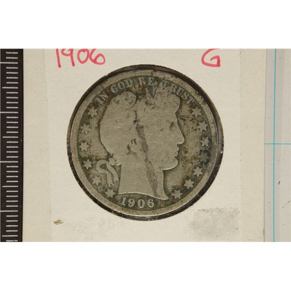 1906 BARBER HALF DOLLAR
