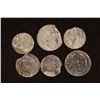 Image 2 : 6 SILVER DIME SIZED OTTOMAN EMPIRE PARA COINS: