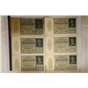 Image 1 : 6-1922 GERMAN 10000 MARK BILLS, 4 ARE AU-CU