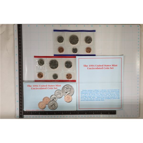 1994 US MINT SET (UNC) P/D (WITH ENVELOPE) AND